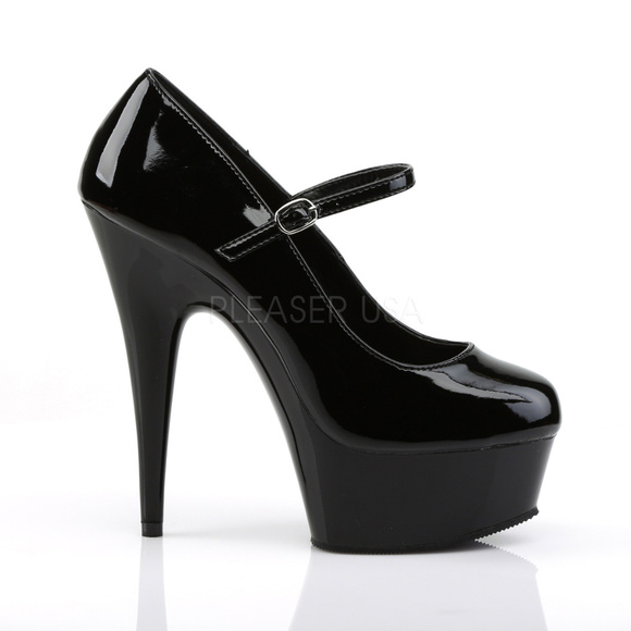 Patent High Heel Mary Jane Platform Shoes - Picture 4 of 4